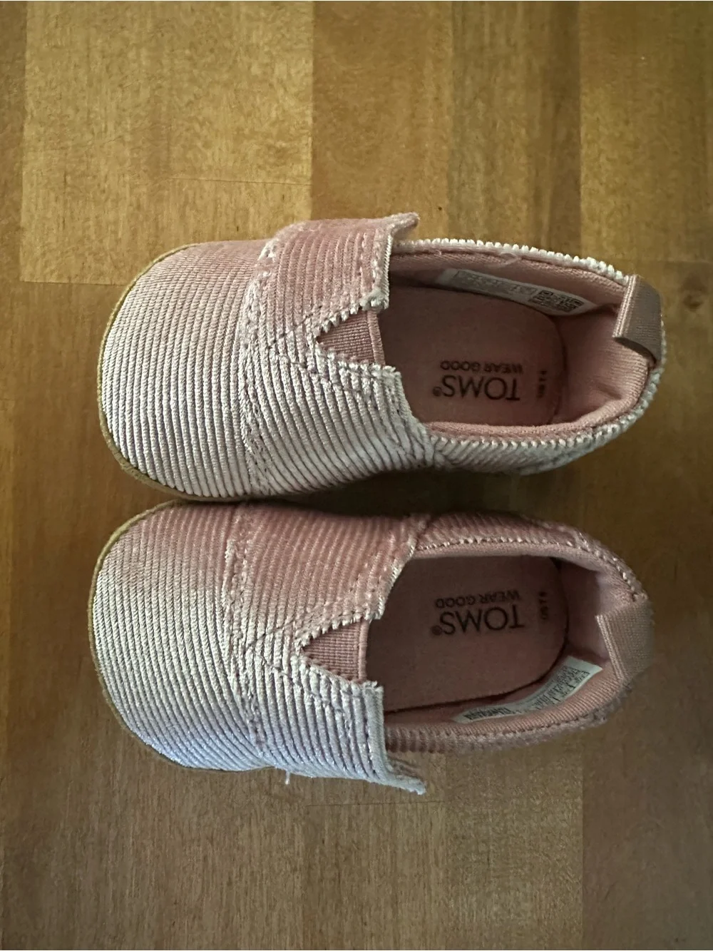 TOMS Toddler Vintage Corduroy Shoes - Blush Pink